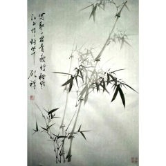 写取一枝青瘦竹，秋风江上作钓竿 - 张清永