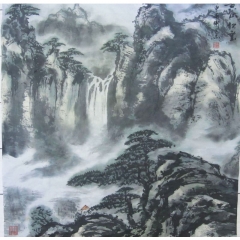 卫道志国画/国画山水之一/四尺斗方